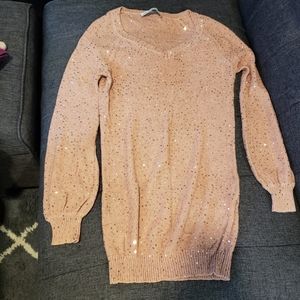 Stella McCartney silk n cotton top with sequin